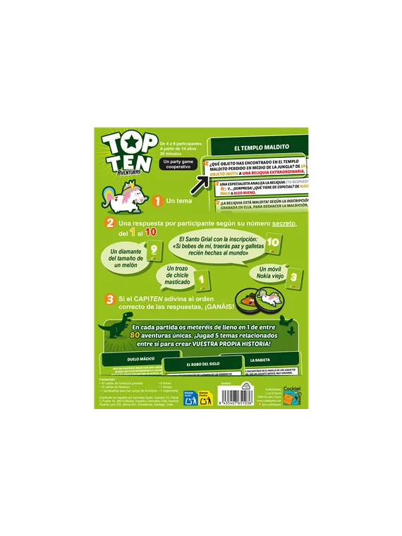 Compra Top Ten Adventures de Cocktail Games al mejor precio (21,99 €)