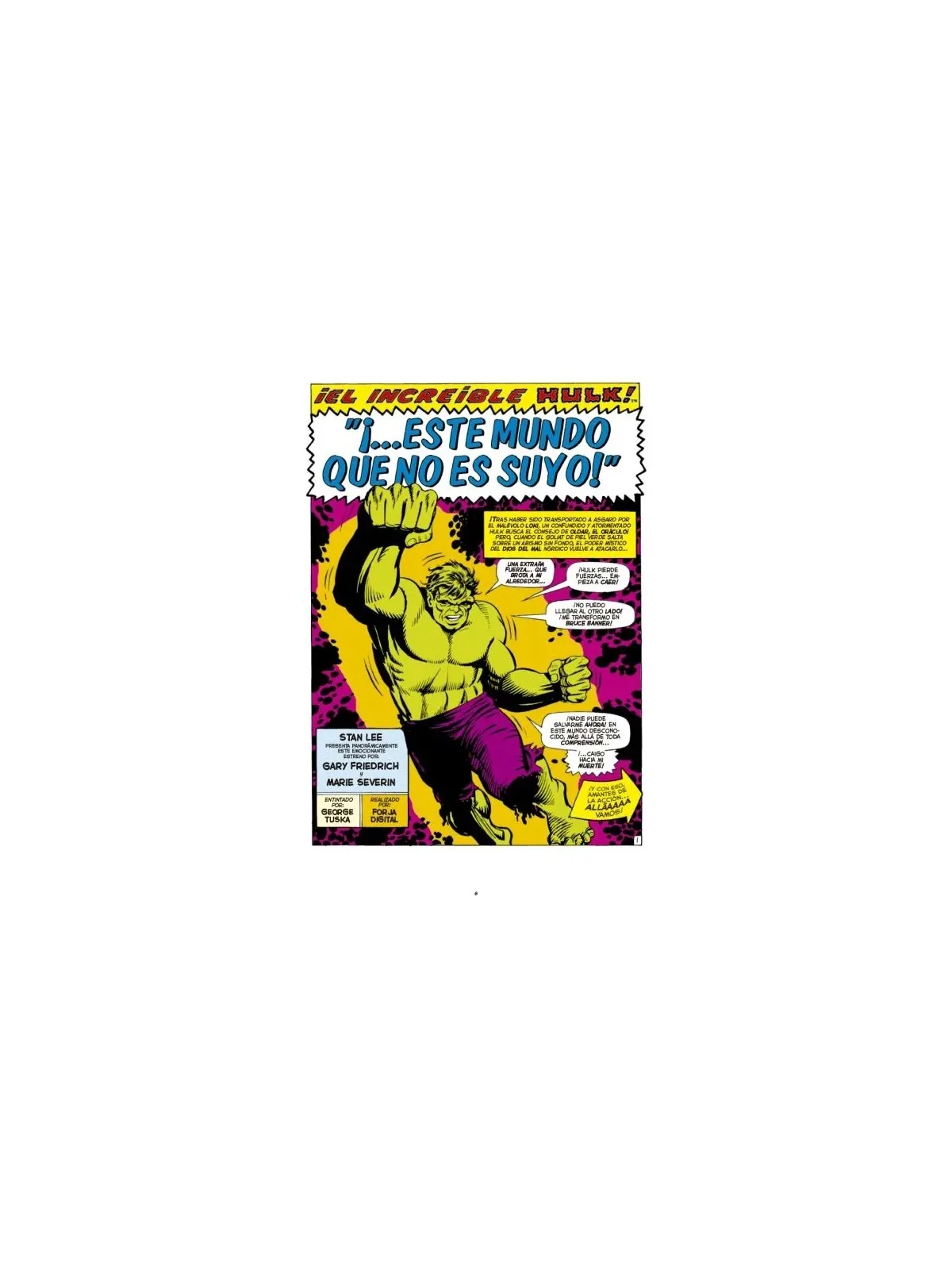 Compra Biblioteca Marvel 91 El Increíble Hulk 6 de Panini Comics al me