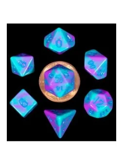 Compra FanRoll Mini Pack de Dados Turquoise and Purple Marble de FanRo