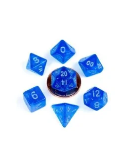 Compra FanRoll Mini Pack de Dados Stardust Blue with Silver Numbers de