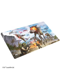 Star Wars Unlimited: Game Mat Battle of Scarif de Gamegenic en TAPETE | La Cueva Roja