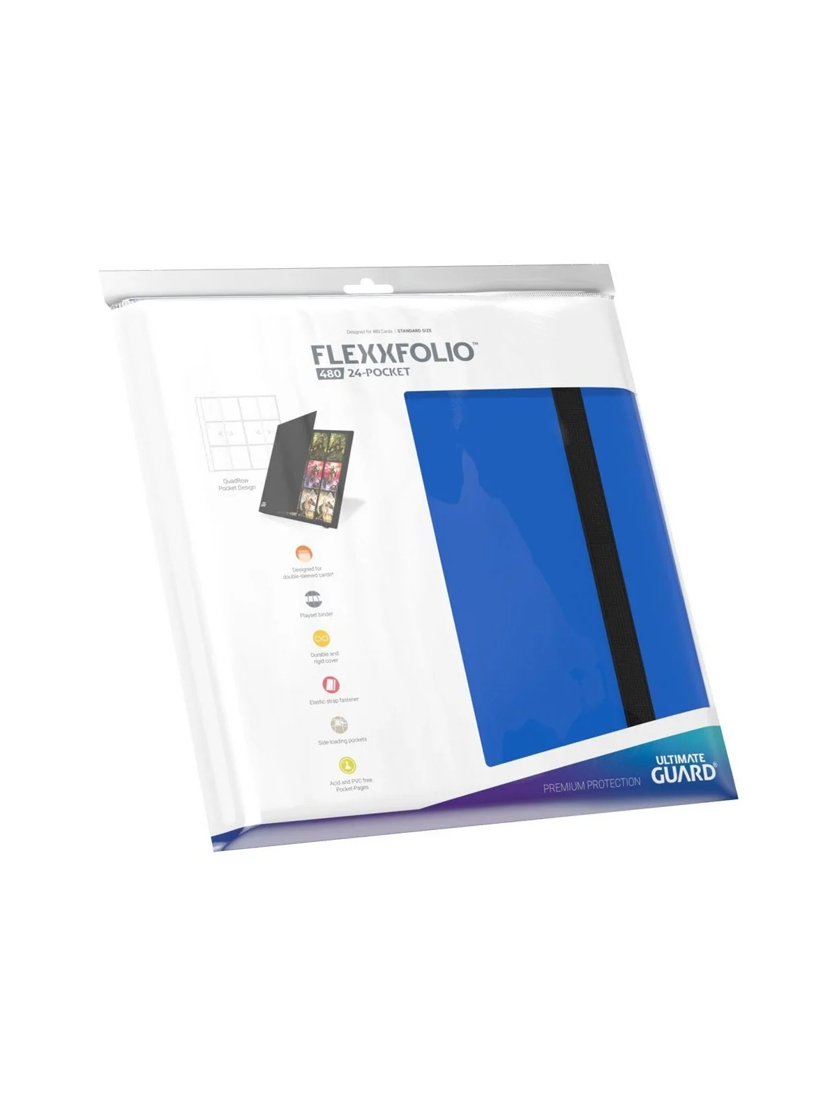 Compra Ultimate Guard Flexxfolio 480 (24 Pocket Quadrow Azul) de Ultim