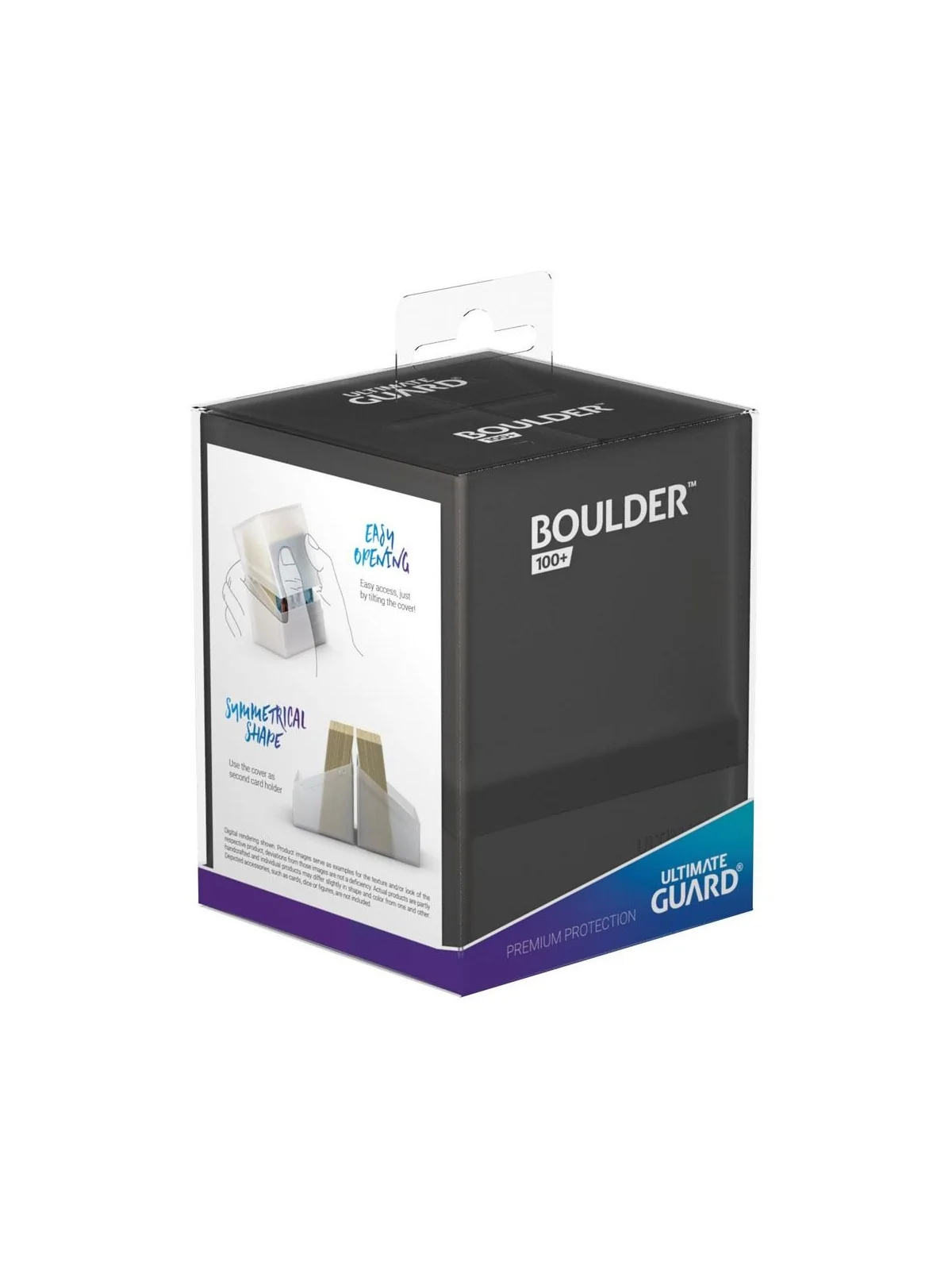 Compra Ultimate Guard Boulder Deck Case 100+ Tamaño Estándar Onyx de U