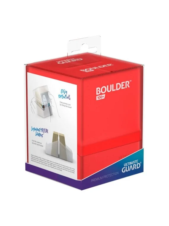 Compra Ultimate Guard Boulder Deck Case 100+ Tamaño Estándar Ruby de U