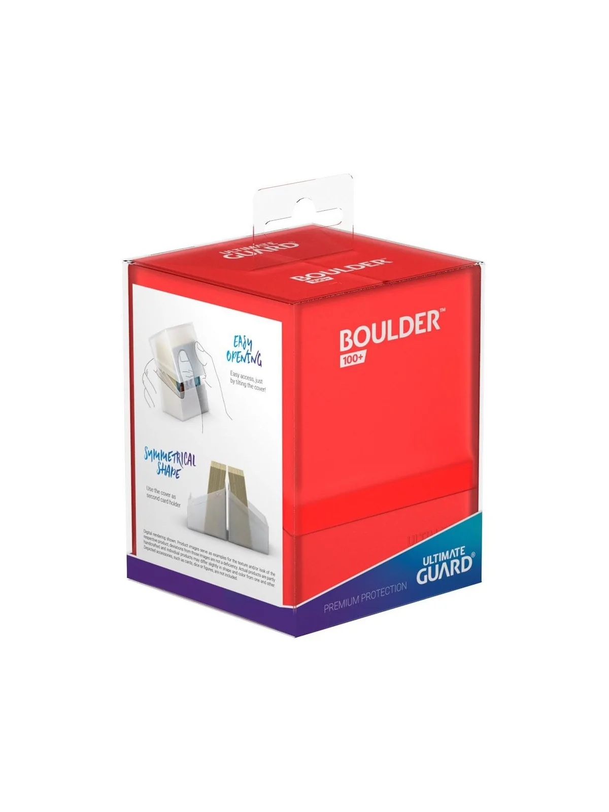 Compra Ultimate Guard Boulder Deck Case 100+ Tamaño Estándar Ruby de U