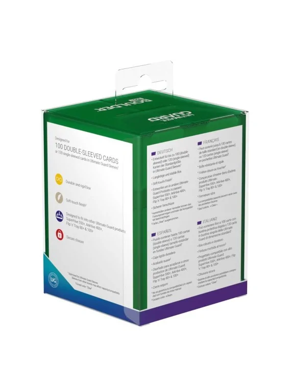 Compra Ultimate Guard Boulder Deck Case 100+ Tamaño Estándar Emerald d