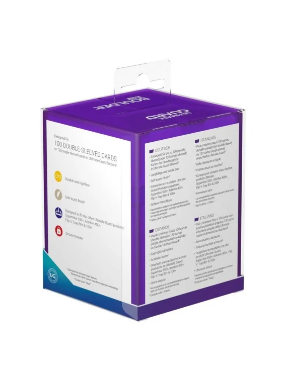 Compra Ultimate Guard Boulder Deck Case 100+ Tamaño Estándar Amethyst 