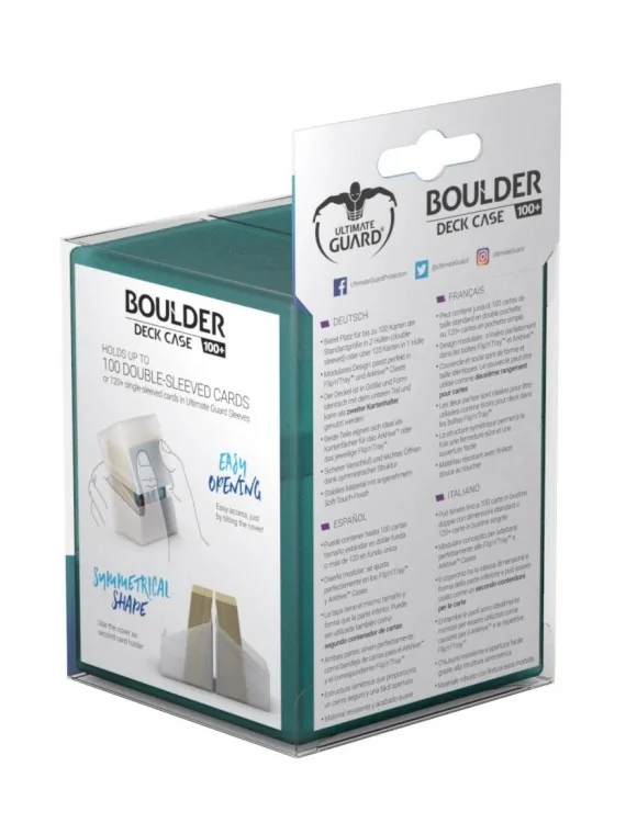 Compra Ultimate Guard Boulder Deck Case 100+ Tamaño Estándar Malachite
