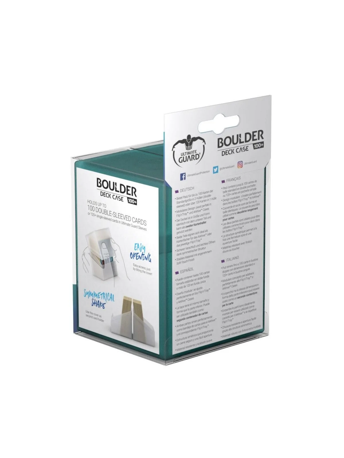 Compra Ultimate Guard Boulder Deck Case 100+ Tamaño Estándar Malachite