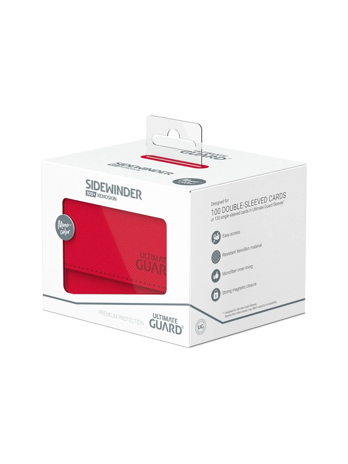 Compra Ultimate Guard Sidewinder 100+ XenoSkin Monocolor Rojo de Ultim