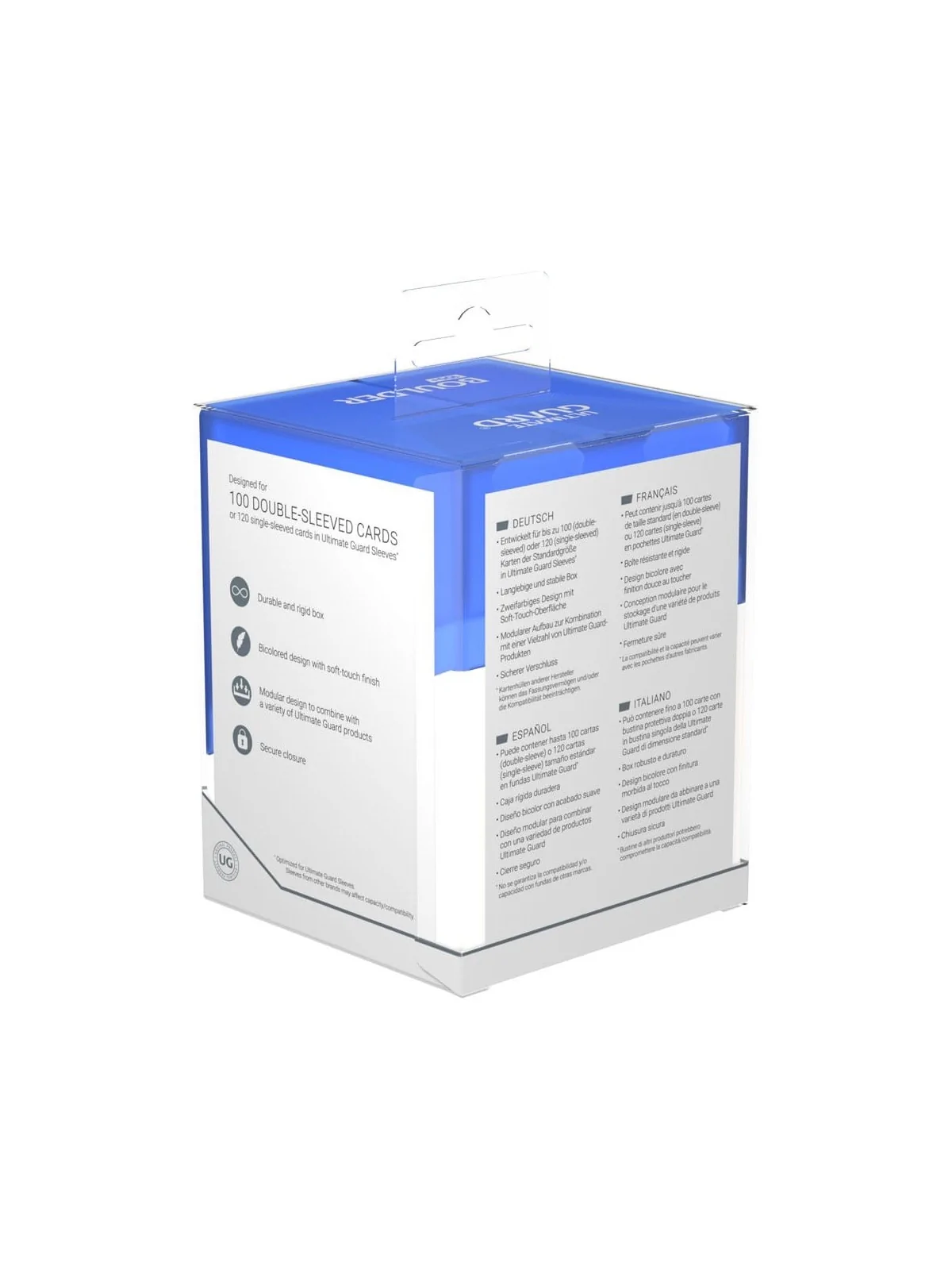 Compra Ultimate Guard Boulder Deck Case 100+ SYNERGY Azul/Blanco de Ul