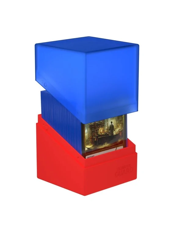Compra Ultimate Guard Boulder Deck Case 100+ SYNERGY Azul/Rojo de Ulti