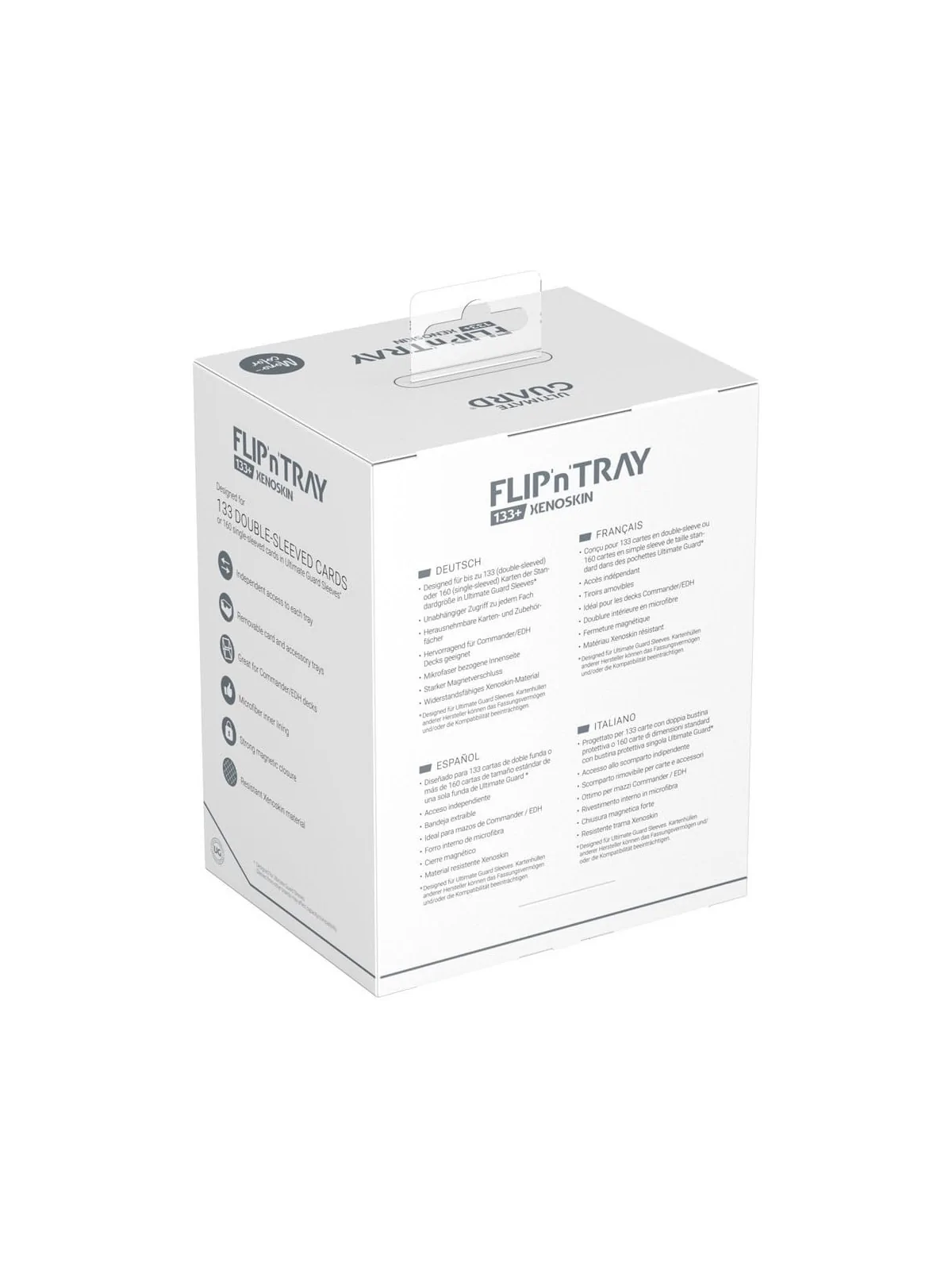 Compra Ultimate Guard Flip`n`Tray 133+ XenoSkin Blanco de Ultimate Gua
