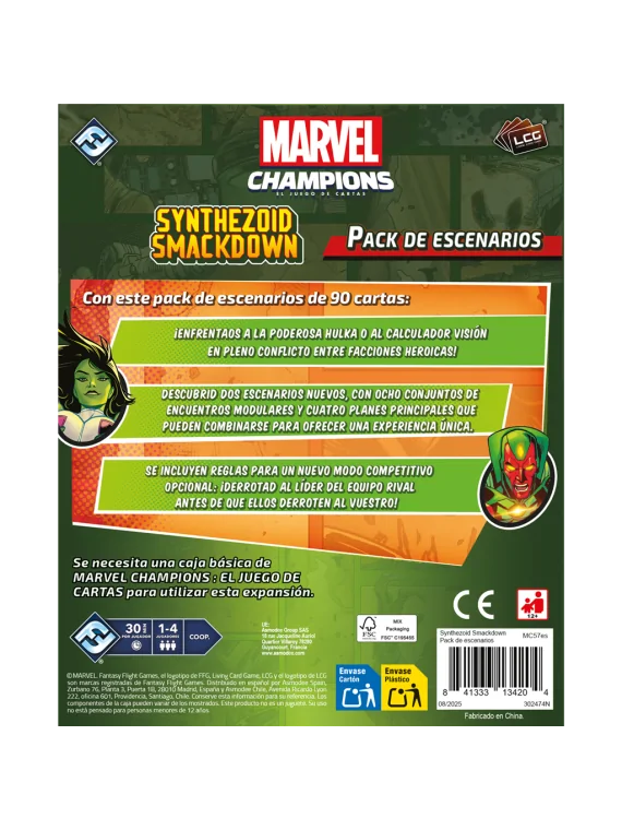 Compra Marvel Champions: Synthezoid Smackdown Scenario Pack de Fantasy