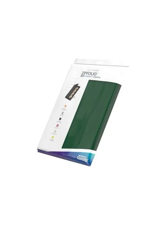 Compra Ultimate Guard Zipfolio 320: 16 Pocket XenoSkin Verde de Ultima