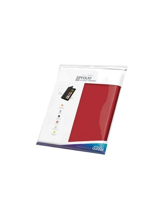 Compra Ultimate Guard Zipfolio 480: 24 Pocket XenoSkin (Quadrow) - Roj Compra Ultimate Guard Zipfolio 480: 24 Pocket XenoSkin (Quadrow) - Roj