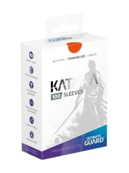 Compra Ultimate Guard Katana Sleeves Tamaño Estándar Naranja (100) de 