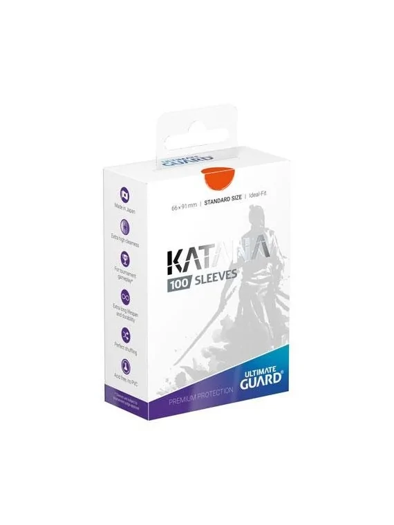 Compra Ultimate Guard Katana Sleeves Tamaño Estándar Naranja (100) de 