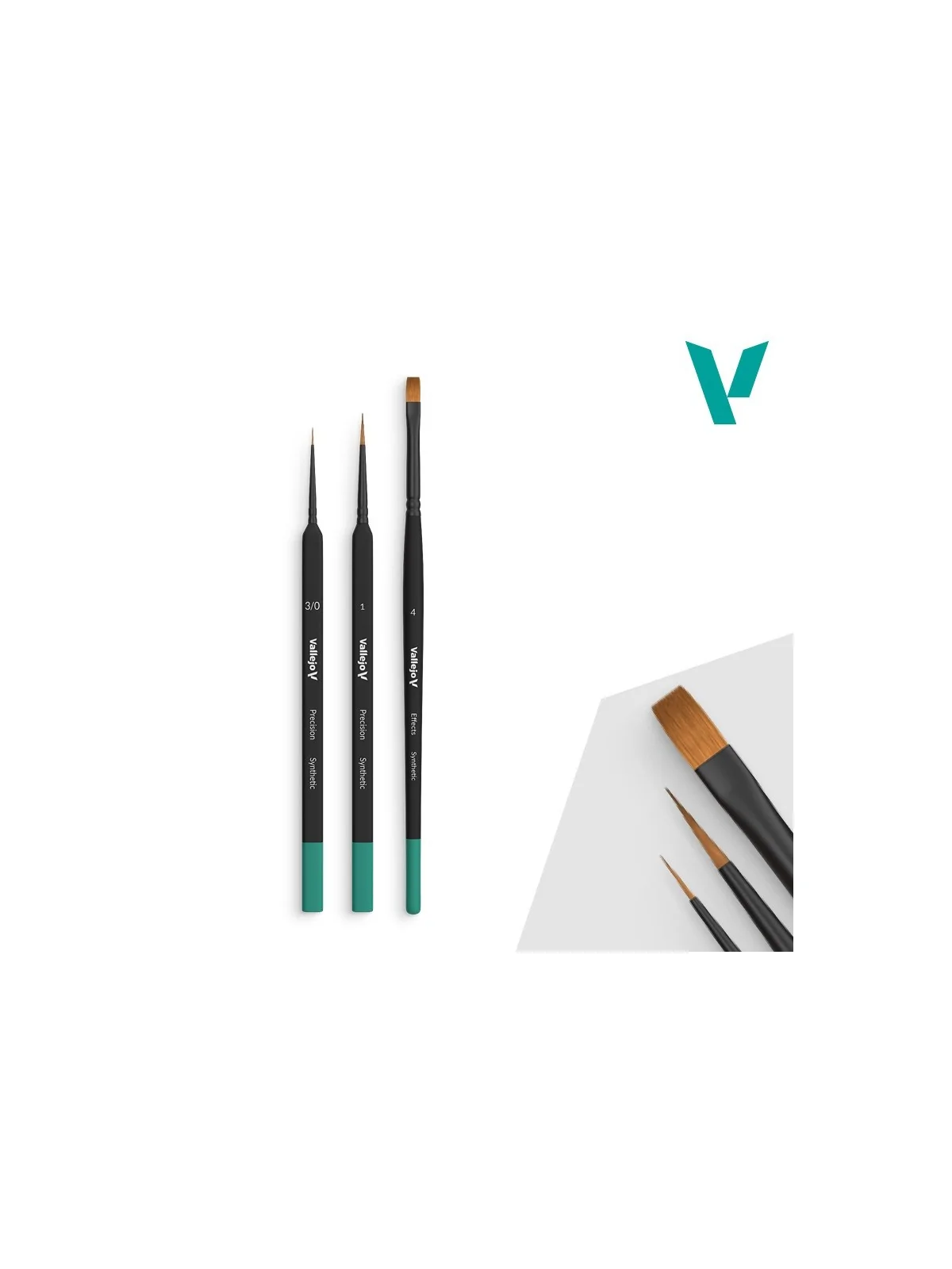 Compra Vallejo Precision Starter Set: Pelo Sintético - Mango Triangula