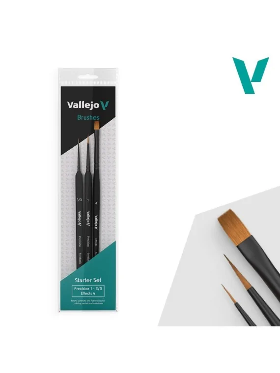 Compra Vallejo Precision Starter Set: Pelo Sintético - Mango Triangula