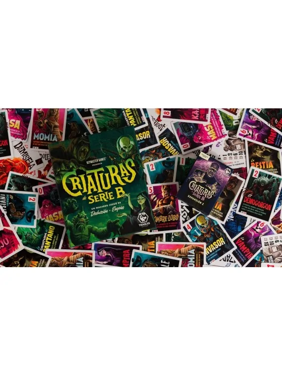 Compra Criaturas de Serie B: Expansión 1 de Tranjis Games al mejor pre Compra Criaturas de Serie B: Expansión 1 de Tranjis Games al mejor pre