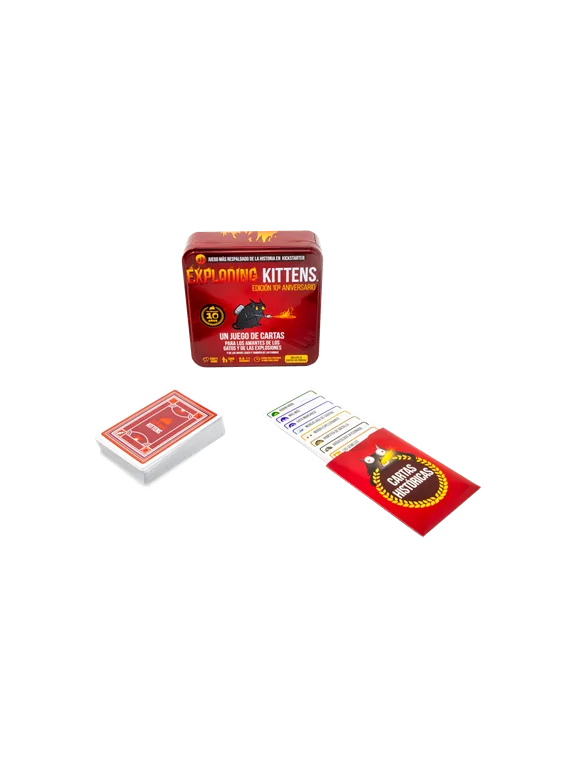 Compra Exploding Kittens: Edicion 10 Aniversario de Exploding Kittens  Compra Exploding Kittens: Edicion 10 Aniversario de Exploding Kittens