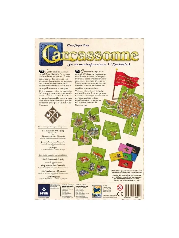 Compra Carcassonne: Expansiones Reunidas de Devir al mejor precio (20,