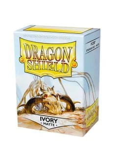 Compra Dragon Shield Standard Matte Blanco Marfil (100 Fundas) de Drag