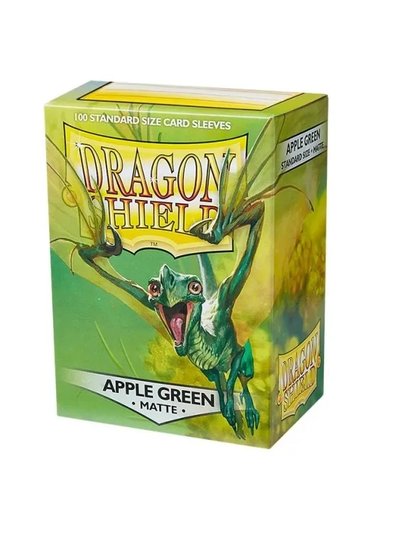Compra Dragon Shield Standard Matte Verde Manzana (100 Fundas) de Drag