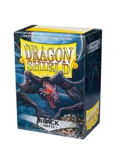 Dragon Shield Standard Matte Negro (100 Fundas) de Dragon Shield en Fundas | La Cueva Roja