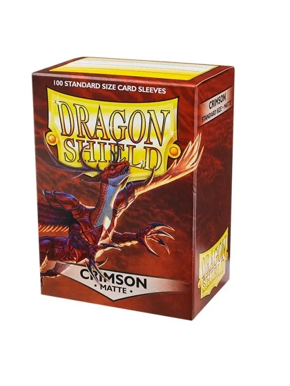 Compra Dragon Shield Standard Matte Crimson Rojo (100 Fundas) de Drago