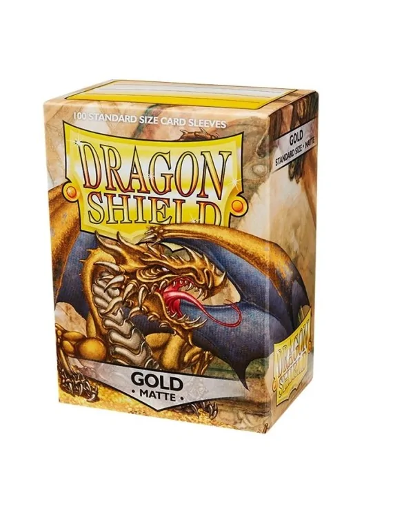 Compra Dragon Shield Standard Matte Oro (100 Fundas) de Dragon Shield 