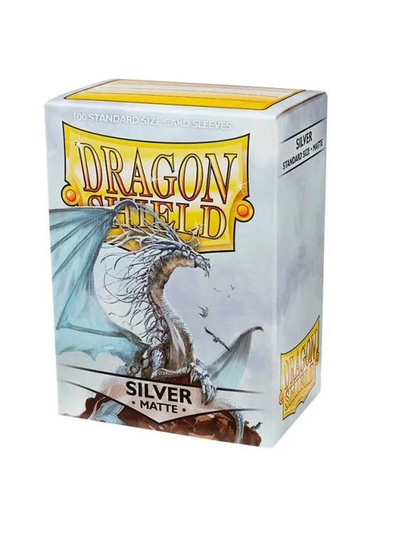 Compra Dragon Shield Standard Matte Plata (100 Fundas) de Dragon Shiel