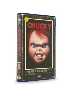 Compra Set VHS: Stationery Set - Chucky (Notebook, Badges and Pen)) de
