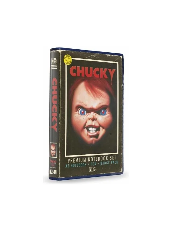 Compra Set VHS: Stationery Set - Chucky (Notebook, Badges and Pen)) de