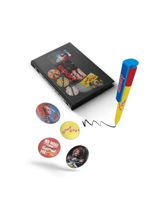 Compra Set VHS: Stationery Set - Chucky (Notebook, Badges and Pen)) de