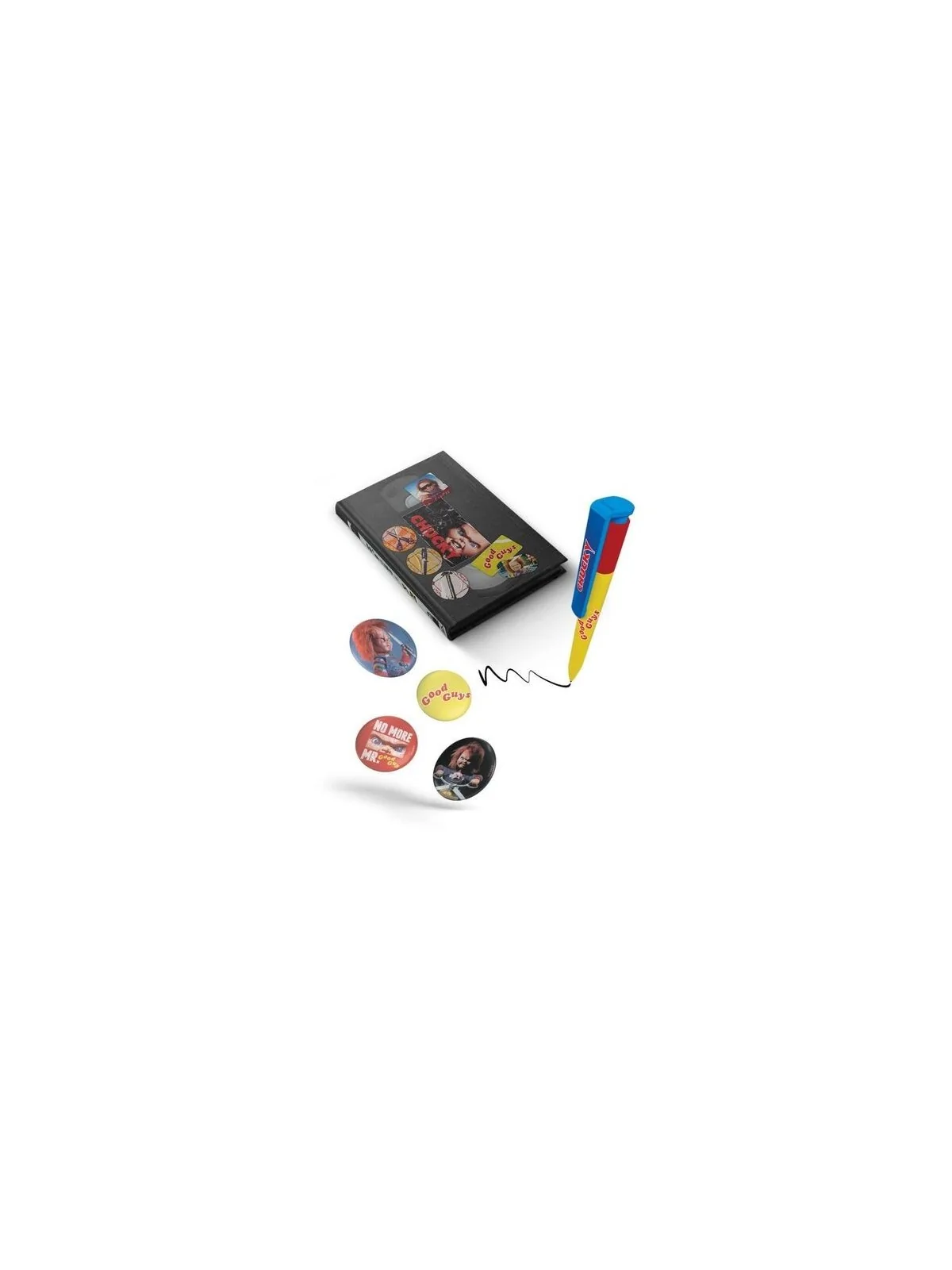 Compra Set VHS: Stationery Set - Chucky (Notebook, Badges and Pen)) de