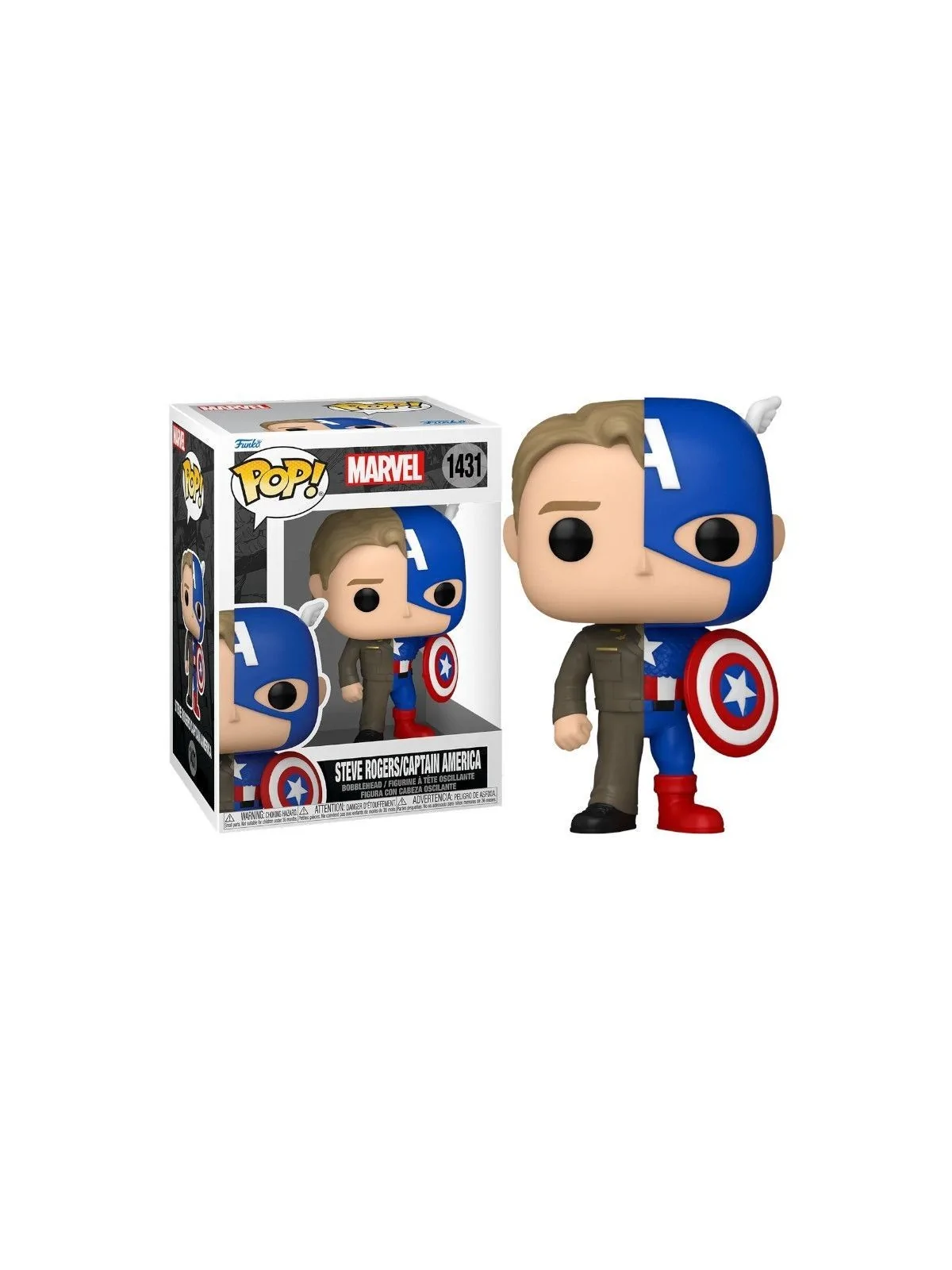 Compra Funko POP! Marvel: Steve Rogers/Captain America (1431) de Funko