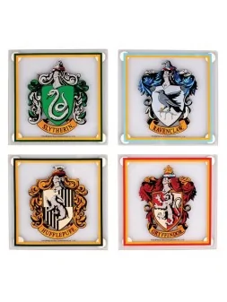 Compra Set de 4 Posavasos Casas Hogwarts Harry Potter de Half moon bay