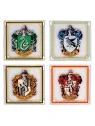 Compra Set de 4 Posavasos Casas Hogwarts Harry Potter de Half moon bay