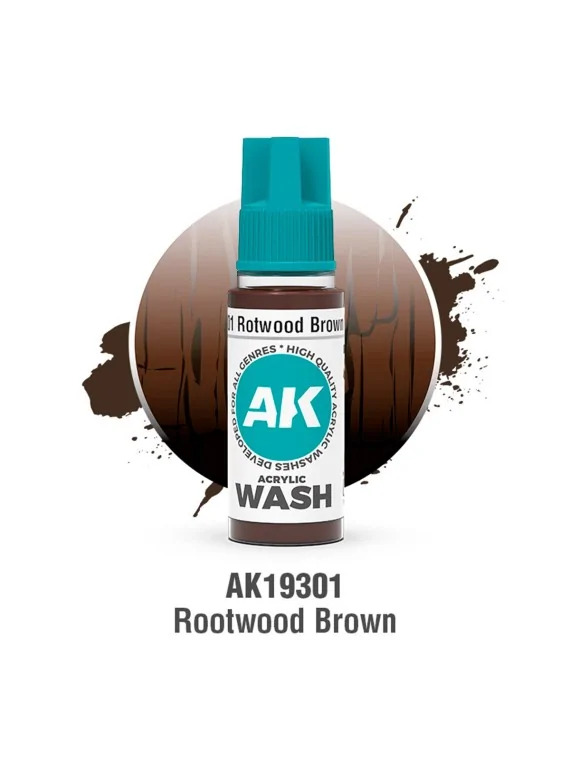 Compra Rotwood Brown: Acrylic Wash (AK19301) de AK Interactive al mejo