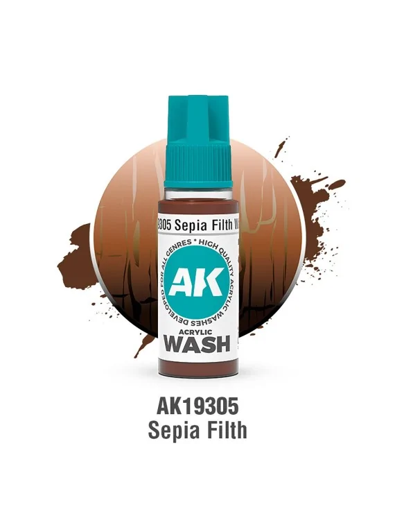 Compra Sepia Filth: Acrylic Wash (AK19305) de AK Interactive al mejor 