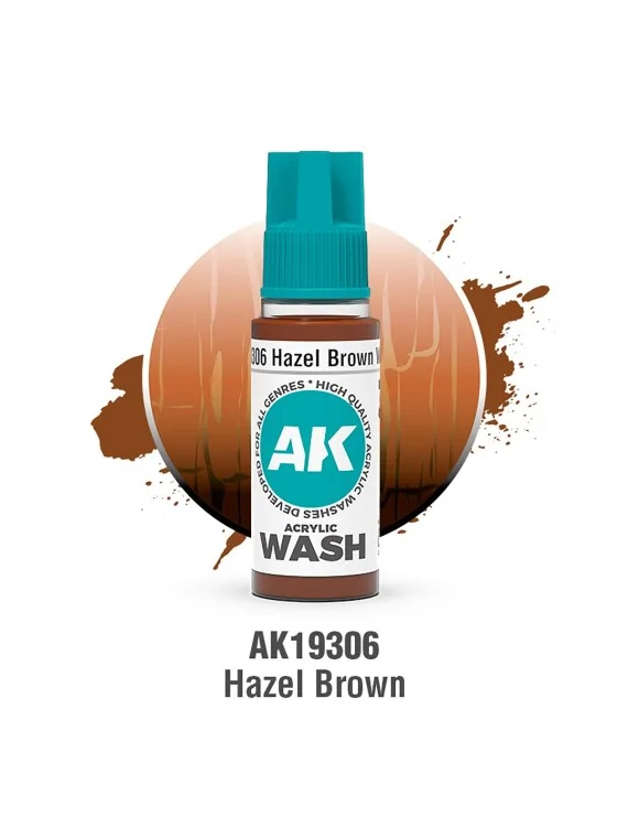 Compra Hazel Brown: Acrylic Wash (AK19306) de AK Interactive al mejor 
