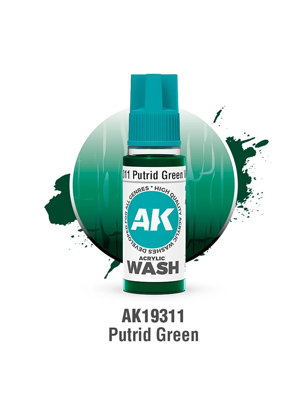 Compra Putrid Green: Acrylic Wash (AK19311) de AK Interactive al mejor