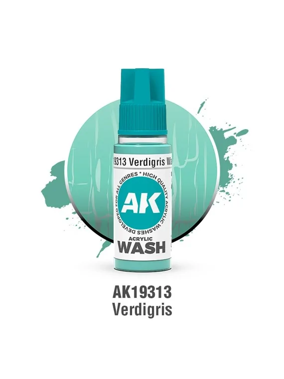 Compra Verdigris: Acrylic Wash (AK19313) de AK Interactive al mejor pr