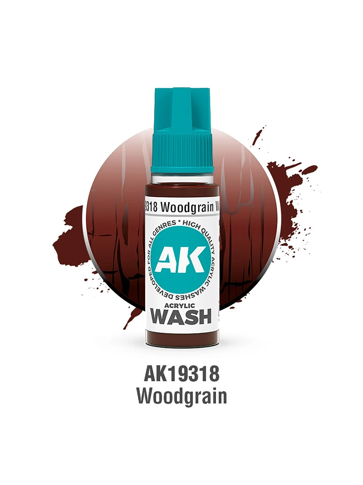 Compra Woodgrain: Acrylic Wash (AK19318) de AK Interactive al mejor pr