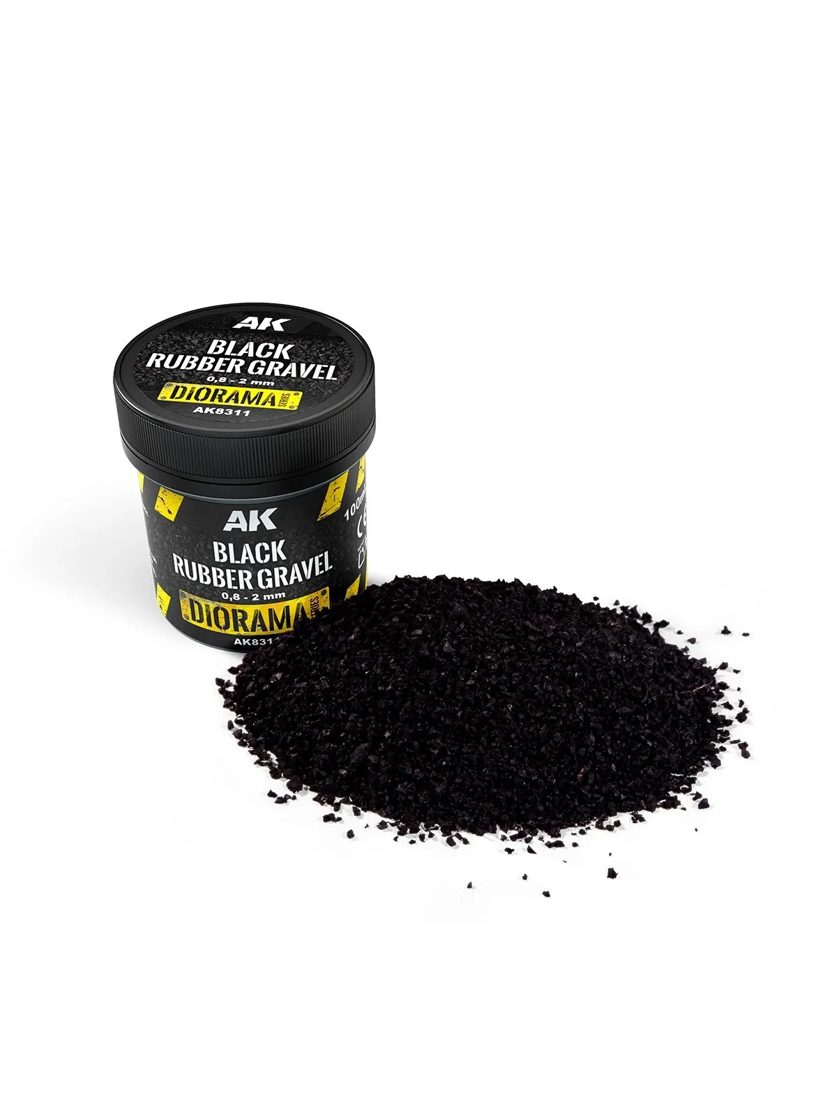 Compra Black Rubber Gravel 0,8-20mm (AK8311) de AK Interactive al mejo