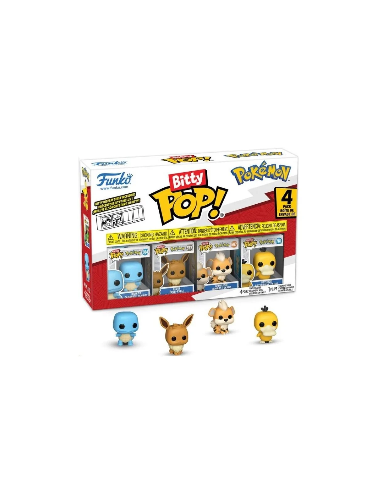 Compra Funko Bitty POP! Pokemon Squirtle Blister (4 Figuras) de Funko 