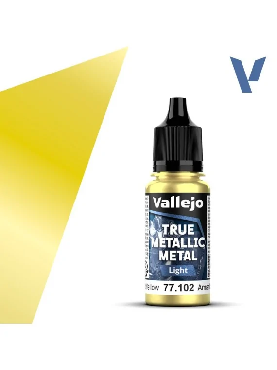 Compra Amarillo Radiante True Metallic Metal Light Vallejo 18ml (77102