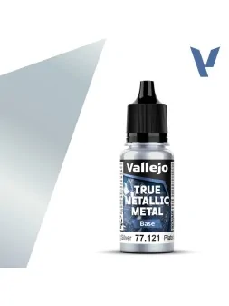 Compra Plata de Ley True Metallic Metal Base Vallejo 18ml (77121) de V